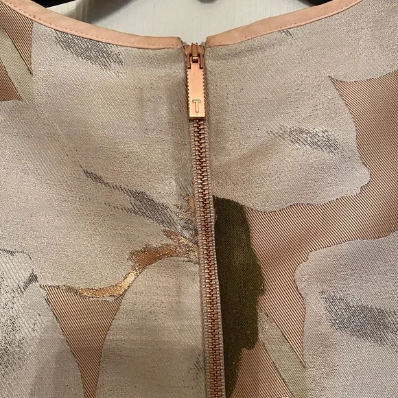 NWOT Ted Baker 'Caytey' Chatsworth Bloom Dusty Pink Bow Sleeve Top - Picture 11 of 15